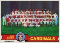 1979 Topps #192 St. Louis Cardinals Team Baseball Card