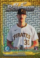 2024 Bowman Chrome Mega Box My 1st Bowman #36 Paul Skenes Gold Refractor Baseball Card