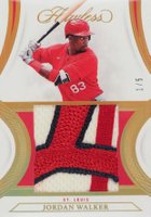2022 Panini Flawless Patches #PJW Jordan Walker Gold Baseball Card