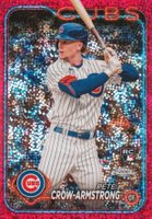 2024 Topps Chrome #16 Pete Crow-Armstrong Magenta Speckle Refractor Baseball Card