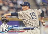 2018 Topps #160 Masahiro Tanaka Pitching Baseball Card