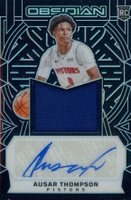 2023 Panini Obsidian #220 Ausar Thompson Jersey Autograph Basketball Card