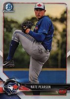 2018 Bowman Draft #BDC118 Nate Pearson Chrome-Refractor Baseball Card