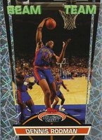 1992 Stadium Club Beam Team #19 Dennis Rodman Basketball Card