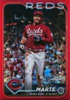 2024 Topps Chrome Update #USC91 Noelvi Marte Red Refractor Baseball Card