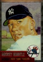 1996 Topps Mantle Finest #3 1953 Topps Reprint Baseball Card