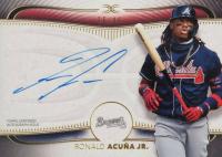 2021 Topps Definitive Definitive Autograph Collection #RAJ Ronald Acuna Jr. Baseball Card