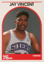 1989 Hoops #345 Jay Vincent Basketball Card