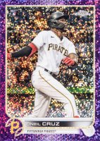 2022 Topps Chrome #128 Oneil Cruz Purple Speckle Refractor Baseball Card