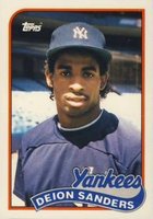 1989 Topps Traded Tiffany #110T Deion Sanders Baseball Card