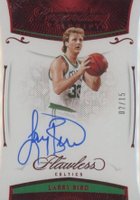 2020 Panini Flawless Legendary Scripts #LEGBIR Larry Bird Ruby Basketball Card