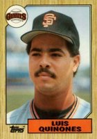 1987 Topps Tiffany #362 Luis Quinones Baseball Card
