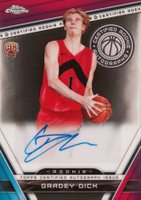 2023 Topps Chrome Certified Rookie Autographs #CRAGD Gradey Dick Basketball Card