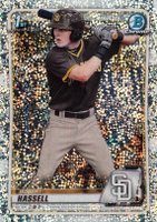 2020 Bowman Draft #BD39 Robert Hassell Chrome-Sparkle Refractor Baseball Card