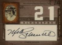 2005 Playoff Prime Cuts Biography # Mike Schmidt Autograph-HR 21 Baseball Card