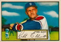 1952 Topps #14 Bob Elliott Red Back Baseball Card