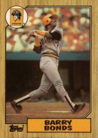 1987 Topps Tiffany #320 Barry Bonds Baseball Card
