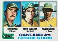 1982 Topps #531 A's Future Stars Baseball Card