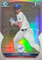 2023 Bowman Chrome Prospects #BCP218 Joendry Vargas Refractor Baseball Card