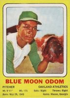 1969 Transogram # John Odom Hand Cut Baseball Card