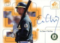 1999 SP Signature Autographs #EC Eric Chavez Baseball Card