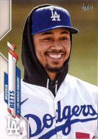 2020 Topps #420 Mookie Betts SP-Hoodie Baseball Card