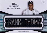 2023 Topps Sterling Bat Nameplate #BNPFT Frank Thomas Baseball Card