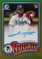 2024 Bowman Rookie of the Year Autographs #ROYJC Junior Caminero Gold Baseball Card