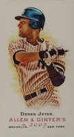 2007 Topps Allen & Ginter #150 Derek Jeter Mini-Allen & Ginter Back Baseball Card