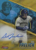 2021 Bowman's Best of 2021 Autographs #B21SF Sal Frelick Gold Refractor Baseball Card