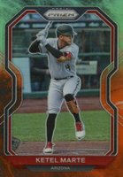 2021 Panini Prizm #41 Ketel Marte Cosmic Haze Prizm Baseball Card