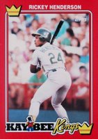1990 Kaybee Kings #15 Rickey Henderson Baseball Card