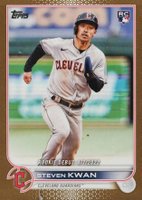 2022 Topps Update #US54 Steven Kwan Gold Baseball Card