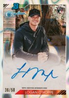 2023 Bowman's Best 1992 Bowman By Randy Johnson Autographs #92RJALO Logan O'Hoppe Lava Baseball Card