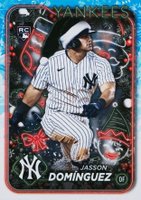 2024 Topps Holiday #H75 Jasson Dominguez Variation Baseball Card