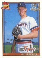 1991 Topps Desert Shield #766 Jeff Robinson Baseball Card