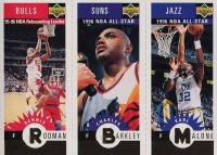 1996 Collector's Choice Mini II # Rodman/Barkley/Malone Gold Basketball Card
