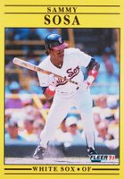 1991 Fleer #136 Sammy Sosa Baseball Card