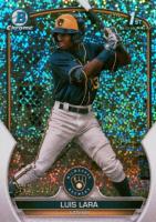2023 Bowman Chrome Prospects #BCP100 Luis Lara Speckle Refractor Baseball Card