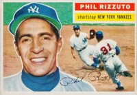 1956 Topps #113 Phil Rizzuto Gray Back Baseball Card