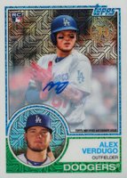 2018 Topps Silver Pack 1983 Chrome Promo #46 Alex Verdugo Autograph Baseball Card