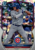 2023 Bowman Chrome Prospects #BCP74 Matt Mervis Atomic Refractor Baseball Card