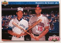 1992 Upper Deck #81 Roberto & Sandy Jr. Bloodlines Baseball Card