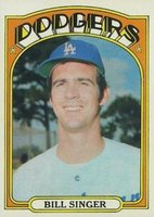 1972 Topps #25 Bill Singer Baseball Card