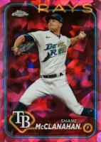 2024 Topps Chrome Sapphire #578 Shane McClanahan Padparadscha 1/1 Baseball Card