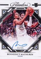 2022 Panini Flawless Flawless Finishes Autographs #FFBNM Bennedict Mathurin Basketball Card