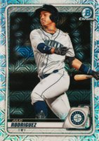 2020 Bowman Chrome Mega Box #BCP175 Julio Rodriguez Baseball Card