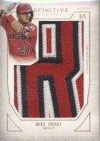 2019 Topps Definitive Collection Definitive Nameplate Collection 1/1 #MT Mike Trout 