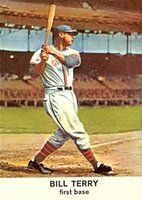 1961 Golden Press #5 Bill Terry Baseball Card