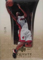 2004 Upper Deck Exquisite Collection  #19 Dwyane Wade Platinum Basketball Card